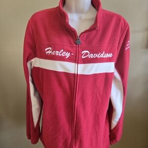 Harley Davidson women's fleece zipper jacket.